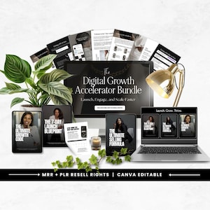 Digitale groeiversnellerbundel: e-mailmarketing, gids voor Instagram (PLR MRR)