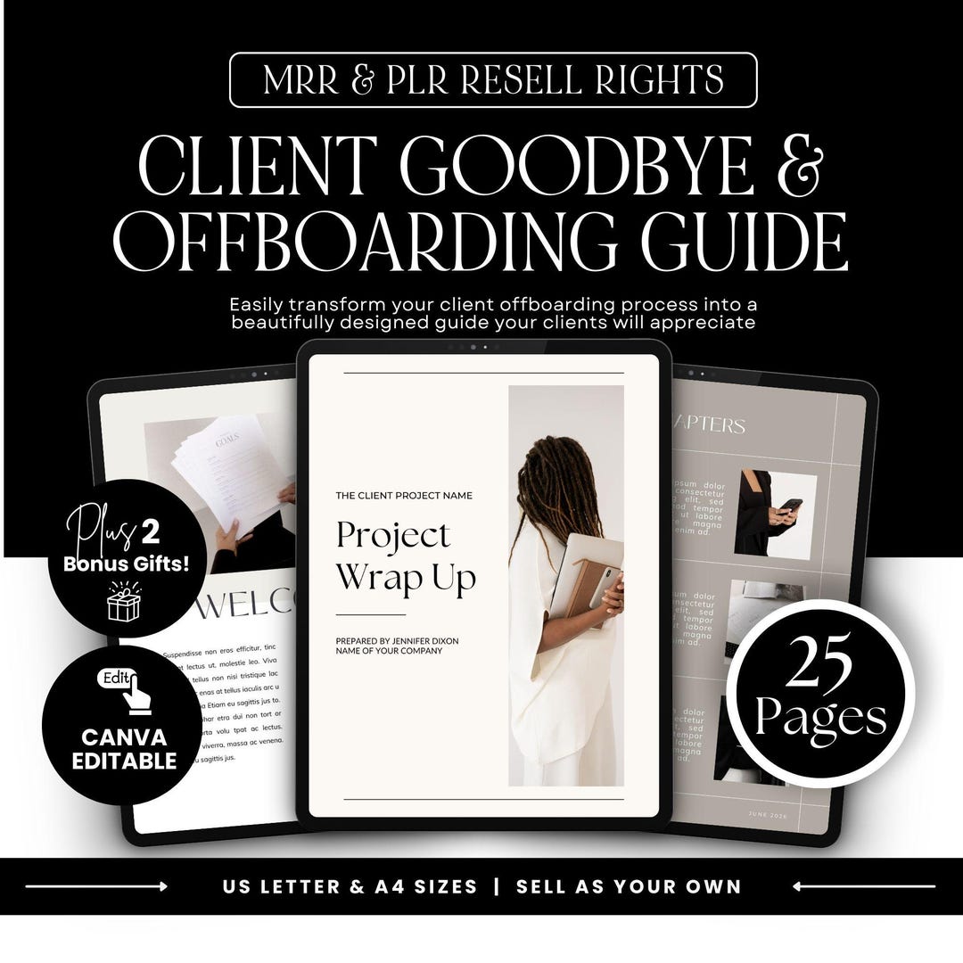 Client Offboarding Guide Canva Template: Service Provider Exit Packet ...
