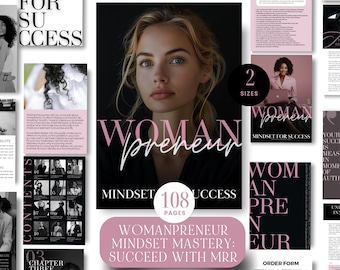 Mindset Ebook PLR, Womanpreneur Confidence, Women Success Guide, Master Resell Rights Bundle