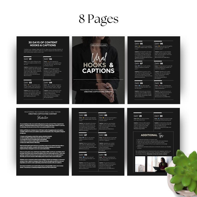 Viral Hooks and Captions Guide, Canva Editable (digital Download) - Etsy