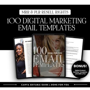 Email Marketing Templates MRR, Private Label Rights, Grow Your Email, Digital Products With Master Resell Rights, Mrr + Plr Lead Magnet