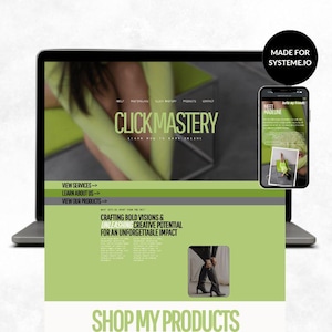Systeme.io Website Template: 14-Page Mega Funnel Kit (MRR Resell Rights Included) (Digital Download