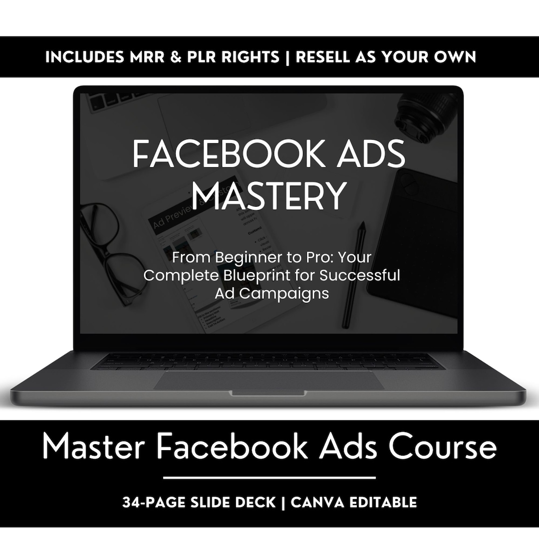 Facebook Ads Course, Sales Page, MRR and PLR Digital Marketing Course ...