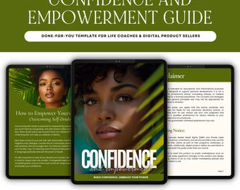 Confidence & Empowerment Coaching Workbook: Canva Bearbeitbare PLR / MRR (Digitaler Download)