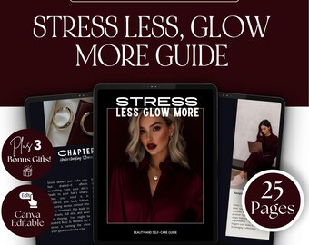 PLR Self Care Ebook | Editable Canva Wellness Guide | Master Resell Rights MRR | 25 Page Done For You Digital Product to Resell