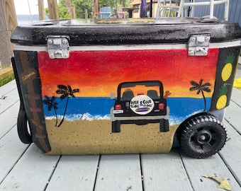 CUSTOM painted coolers