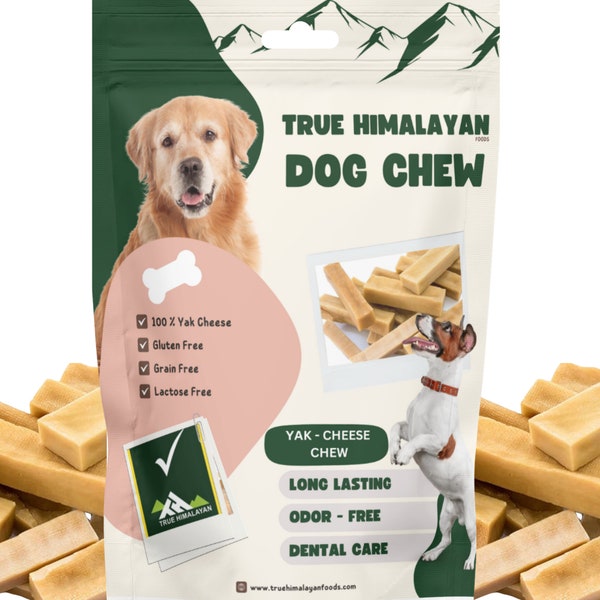 True Himalayan Yak Cheese Dog Chews Long Lasting Odor Free Dental Chews For Dogs, Dog Bones For Aggressive Chewers Healthy Dog Treats