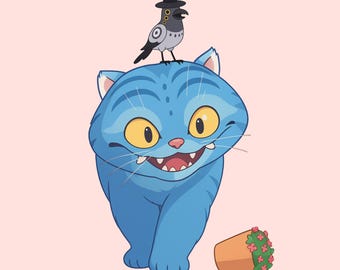 Kpop Derpy Tiger and Sussy Bird PNG File | KPop Hunter Inspired PNG File | Cute Tiger BirdK-Drama
