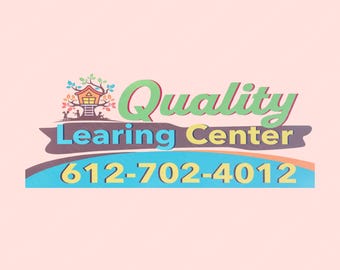 Quality Learing Center Logo PNG File, Nick Shirley, Humor  Conservative Fraud,  Republican Daycare Meme, Minnesota, Sublimation, Learning
