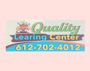 Quality Learning Center Logo Sign PNG File, Nick Shirley, Humor  Conservative Fraud,  Republican Daycare Meme, Minnesota, Sublimation