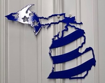 Michigan American Flag