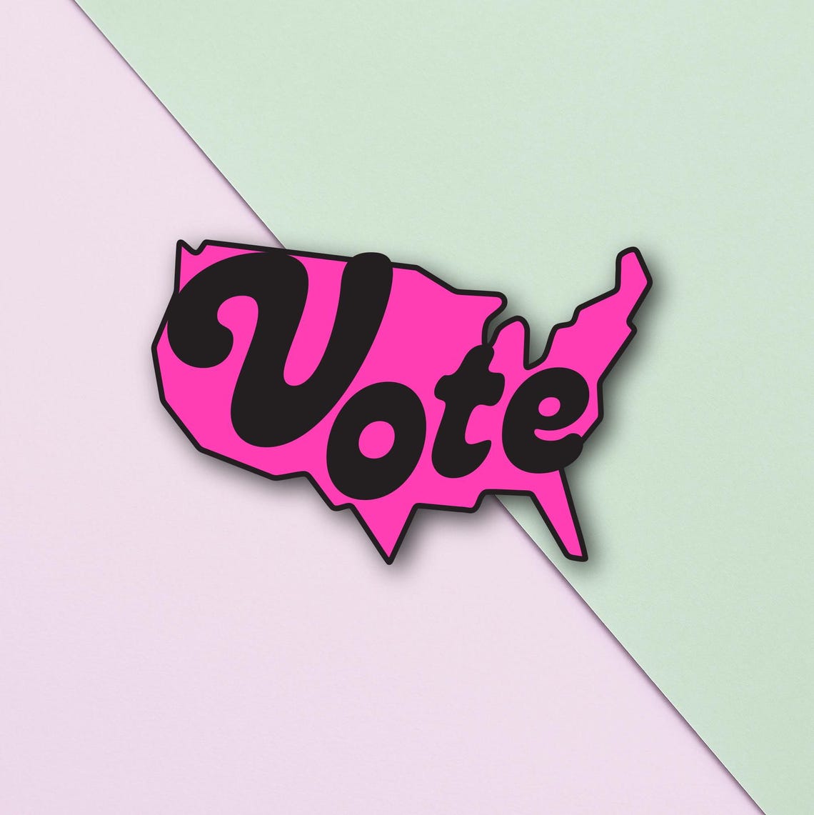 Vote Enamel Pin in Pink or Blue. It's Election Time. Wear Your VOTING ...