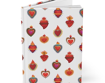 Sacred Heart of Jesus Hardcover Journal, Catholic Journal, Jesus Lined Notebook, Catholic Stationery, Sacred Heart Journaling Notebook