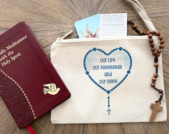 Rosenkranz-Hüllen-Tasche, Maria-Zubehör-Beutel, Rosenkranz-Beutel der Königin der Himmel, Messtasche für Sie, Jungfrau Maria Kapelle-Tasche, Anbetung-Tasche für Mädchen