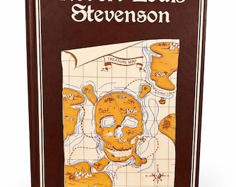 Robert Louis Stevenson Hardcover | Seven Novels, Treasure Map Cover