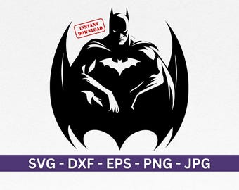Superheld-Svg-Datei, Superheld inspiriert, Cricut, SVG, Png, Eps, Dxf - Sofortiger digitaler Download