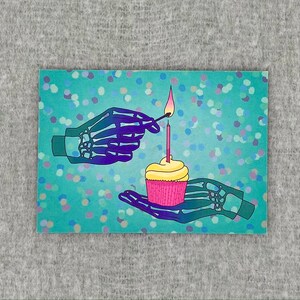 Wenskaart: Cupcake