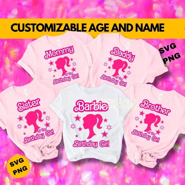 Custom Birthday Girl Party Shirt, Mommy of the Birthday Party Shirt, Birthday Family Matching Shirt, Personalized Birthday Tee, Doll Shirt