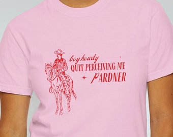 Quit Perceiving Me Cowboy shirt | Neurodivergent tee, neurospicy gifts | Cowboy funny shirt| Autistic humor | Vintage tee, graphic tee