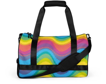 All-over print gym bag