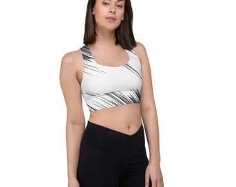 Longline-Sport-BH, Bra, Yoga , Workout, Joggen, Fitness, Gym, Streetwear, Laufen, Sommer, Frauen,Geschenke,Damen, Sportbekleidung, sportlich