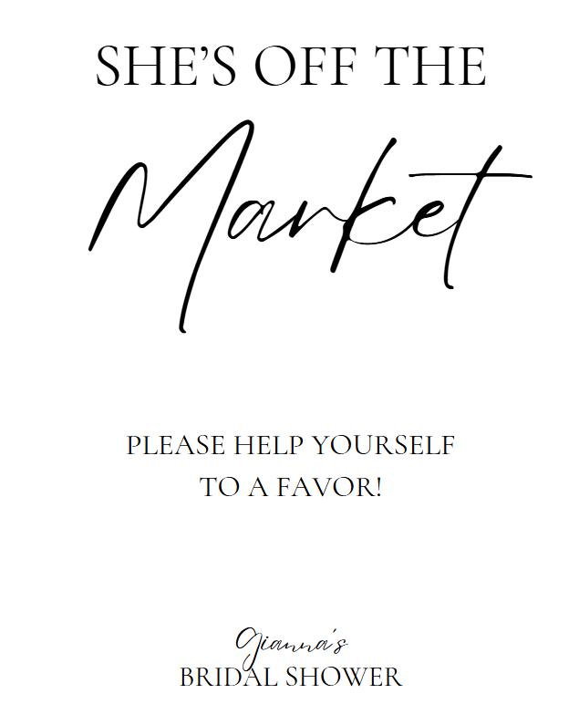 Fresh off the Market Signage - Physical Print on CARDSTOCK. Signage for ...