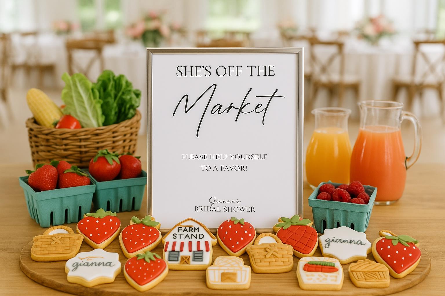 Fresh off the Market Signage - Physical Print on CARDSTOCK. Signage for ...