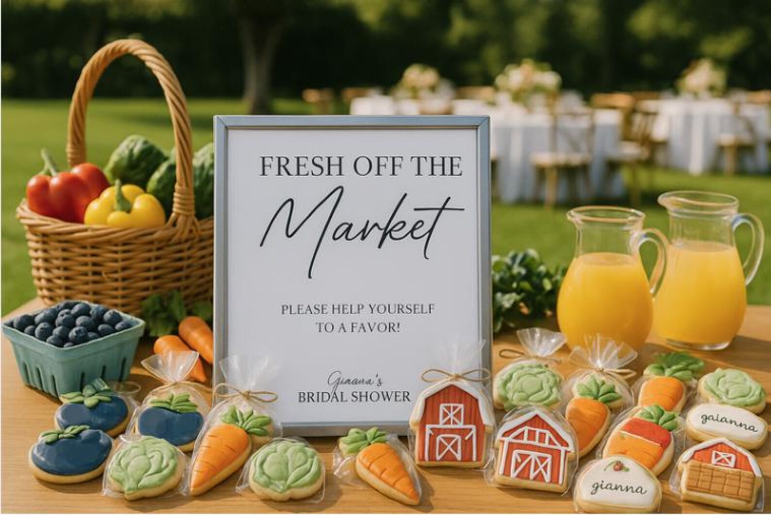 Fresh off the Market Signage - Physical Print on CARDSTOCK. Signage for ...