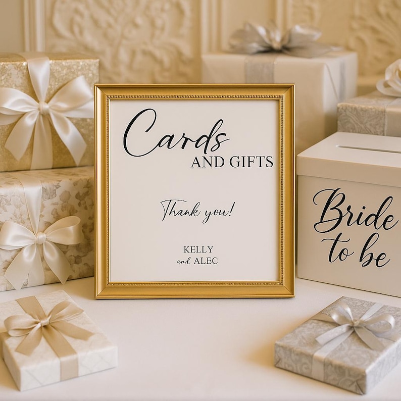 Cards & Gifts Signage - Physical Print on CARDSTOCK Perfect for Gift ...
