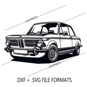 Voiture 2002 - Fichiers numériques SVG et DXF