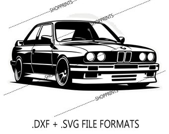 E30 M3 – SVG & DXF Digital File - Etsy