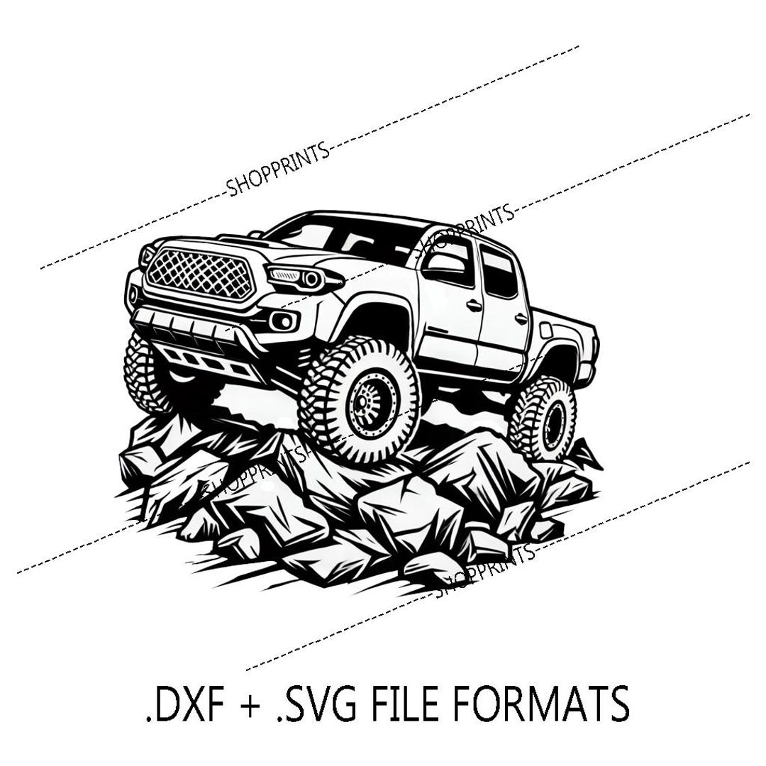 4x4 Truck Rock Crawling - SVG & DXF File - Etsy
