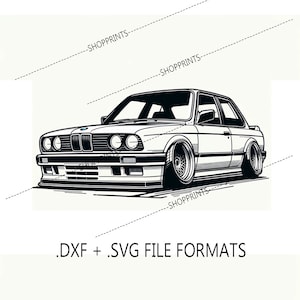 Fichier SVG + DXF E30