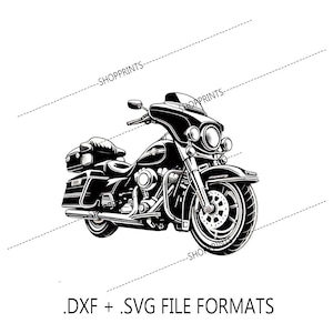 Rey de la motocicleta Road King - Archivo SVG y DXF