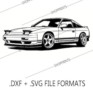 240sx 180sx Sleepers - SVG & DXF Digital File