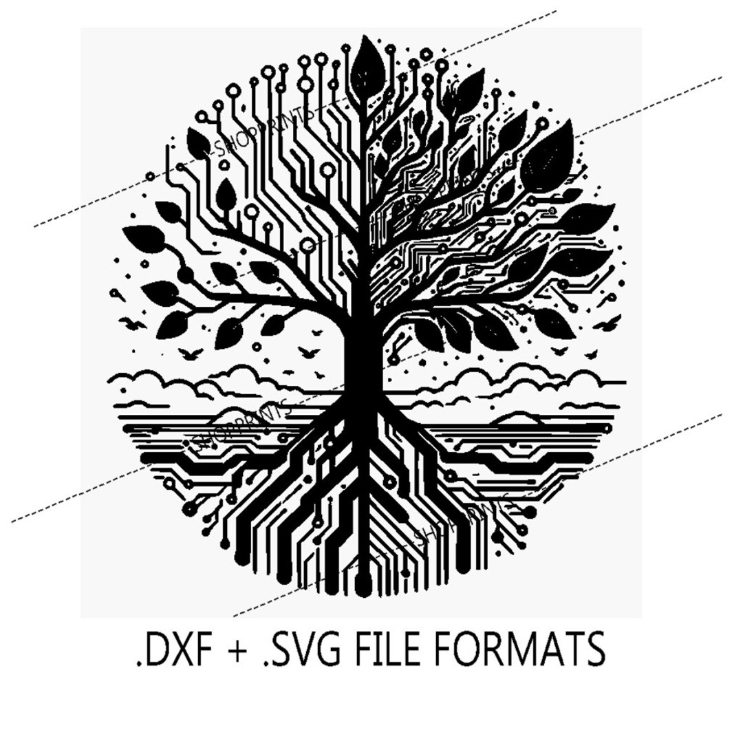 Tech Tree Digital File Laser CNC - Etsy