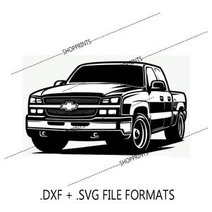 Lieferwagen - Katzenauge GMT800 - SVG & DXF Digitale Datei