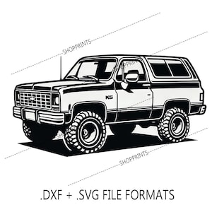 K5 Blazer: SVG- en DXF-bestand