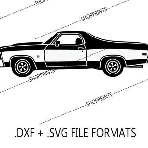 El Camino-plik cyfrowy SVG i DXF