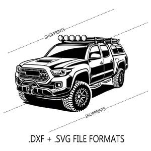Kleinlaster 4x4 - SVG & DXF Datei