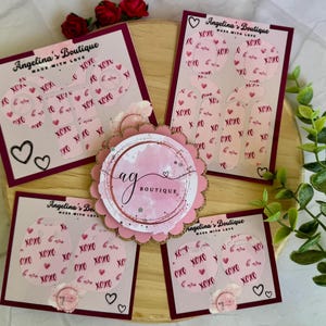 XOXO BE MINE Cochlea-Implantat-Hautaufkleber, Abnehmbare, wasserdichte Cochlear Zubehör, Hörgeräte, rosa und dunkelrosa