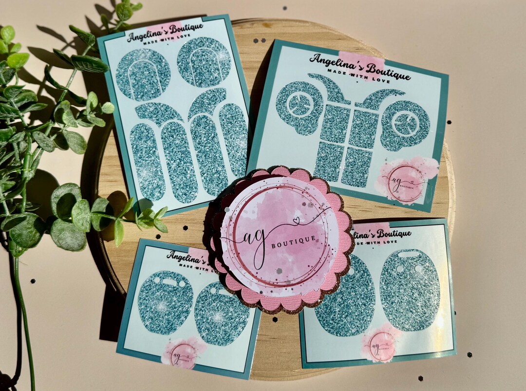 Faux Mint Glitter Look Cochlear Implant Skins: Removable Stickers - Etsy