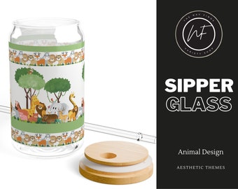 Animal Design Transparent Glass Clear Glass Vase with Animal Kingdom Design Flower Arrangement Vase Home Decor Accent Unique Gift Romantic