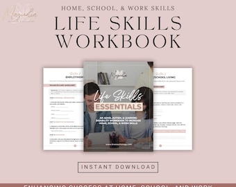 Life Skills Essentials: An ADHD, Autism, and Learning Disability Workbook to Increase Home, School, and Work Skills (Digital Download)