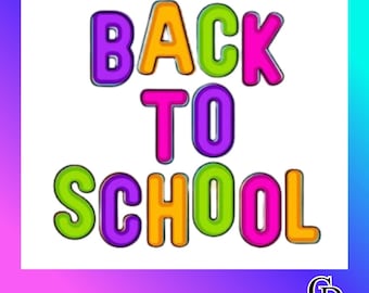 Back To School Font | Kids Bubble Font | School Display Font | Cartoon Letters | OTF Download