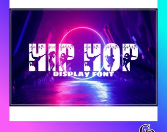 Hip Hop Font | Dance Display Font | Urban Street Font | Music Style Letters | OTF TTF Download