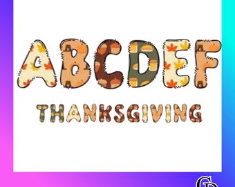 Thanksgiving Font | Autumn Cartoon Font | Cute Autumn Letters | Kids Display Font | OTF Download