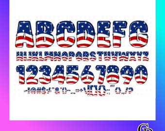 Freedom Font | Patriotic USA Font | American Style Bubble Font | 4th of July Letters | Bold Display Font | OTF Download