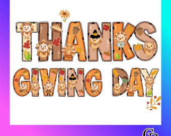 Thanksgiving Day Font | Autumn Decorative Font | Cute Fall Letters | Kids Display Font | OTF TTF Download