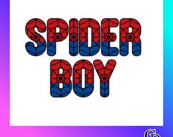 Spider Boy Font | Comic Superhero Bubble Font | Spiderman Style Letters | Kids Design Font | DigitalDownload